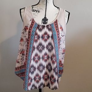 NWOT aztec Eyelash Couture blouse